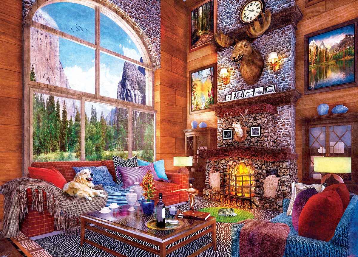 Luxury View Around the House Jigsaw Puzzle