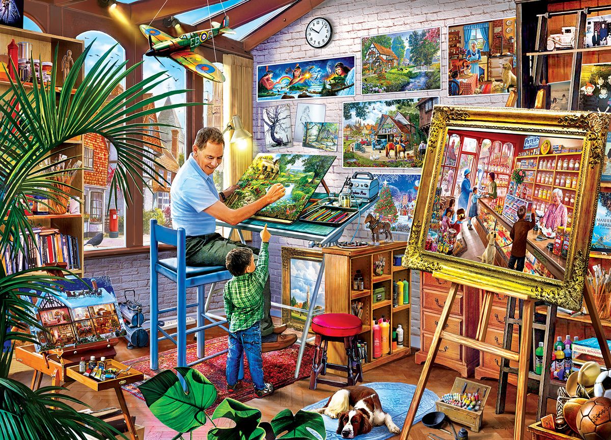 Gallery on the Square Father's Day Jigsaw Puzzle