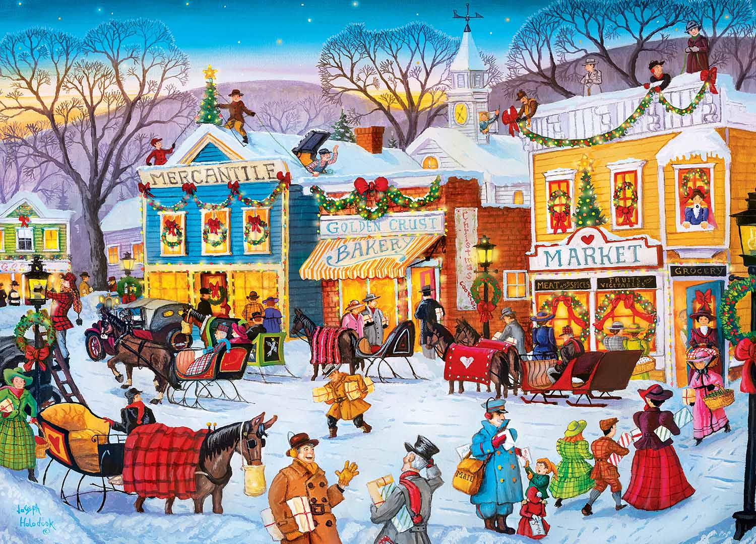 Christmas Shopping, 1000 Pieces, MasterPieces | Puzzle Warehouse