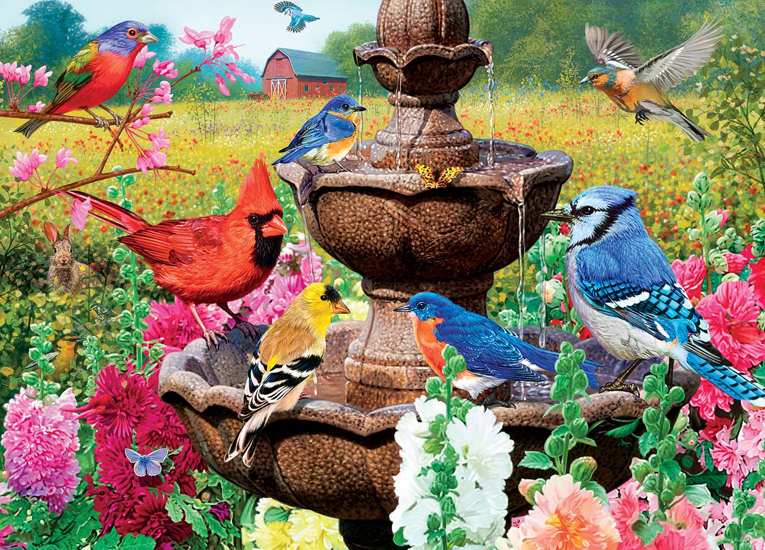 Audubon Garden of Song Birds Jigsaw Puzzle