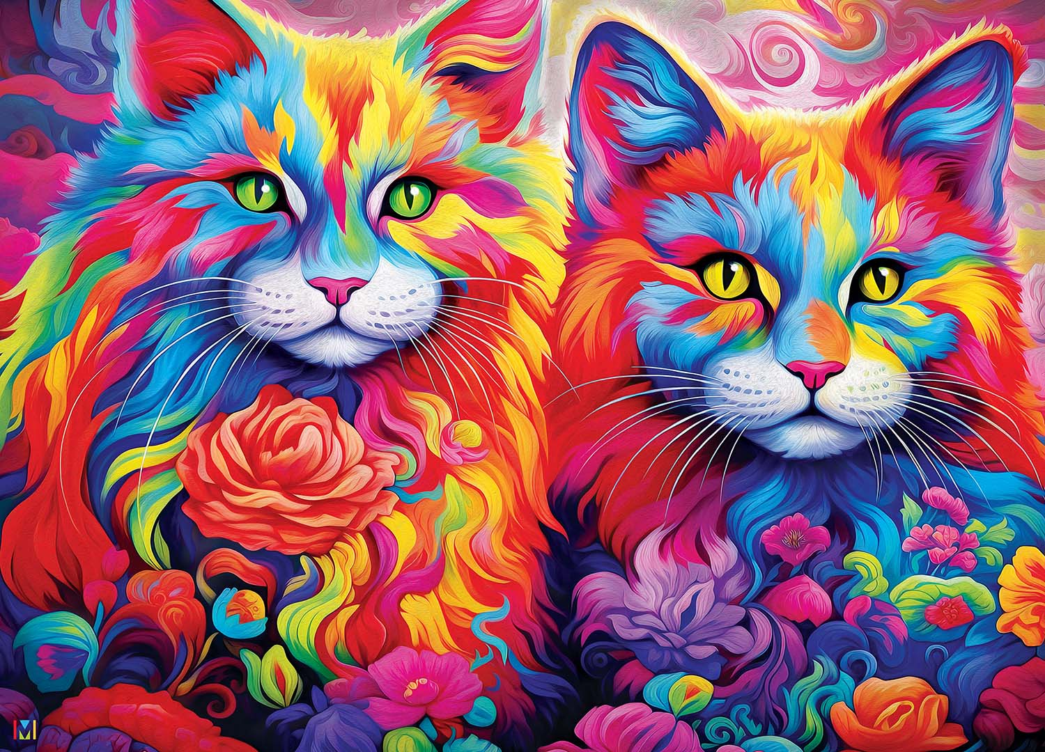 Colorize - Rainbow Whiskers Cats