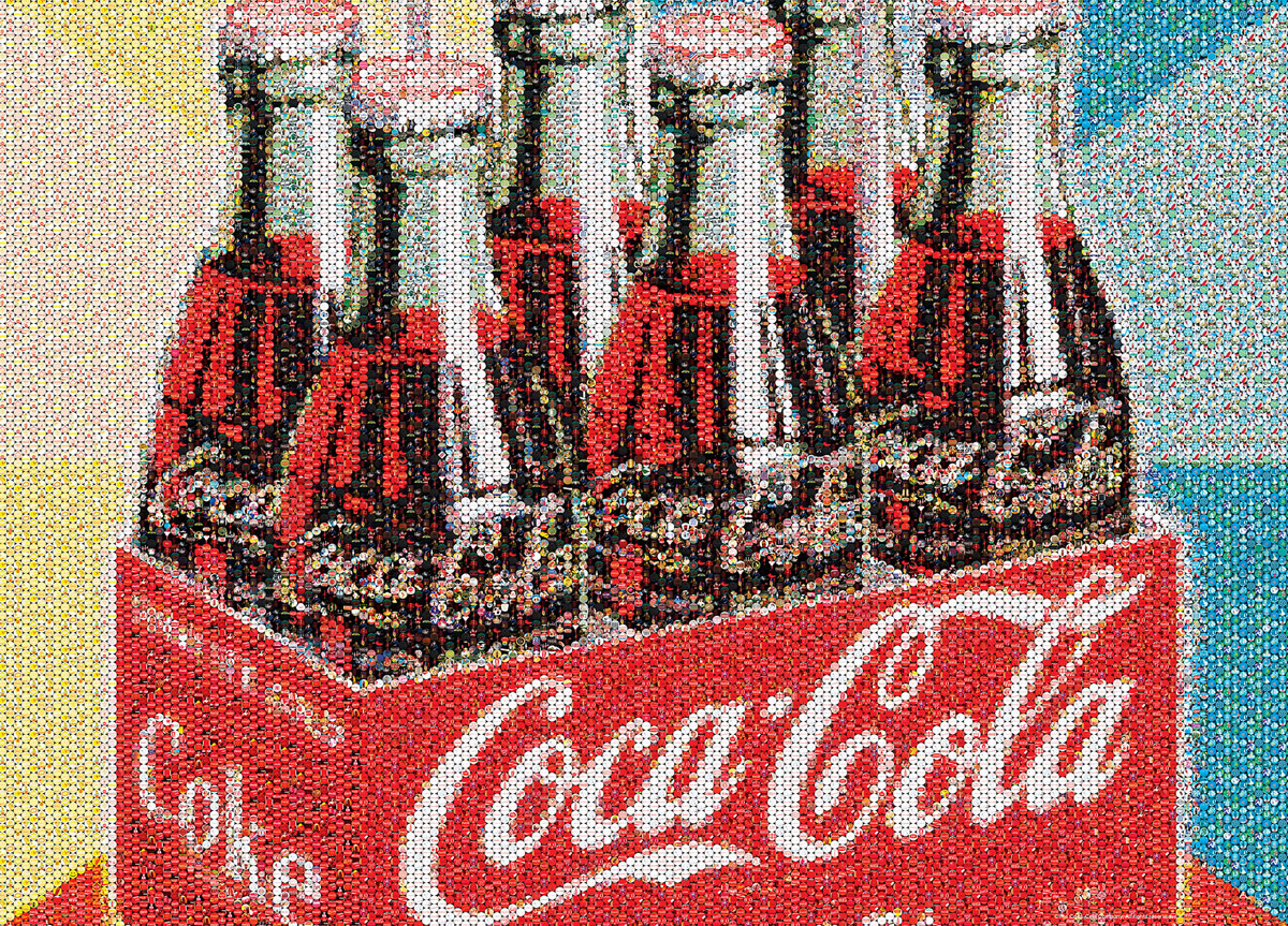 Coca-Cola Photomosiac Bottles Food and Drink Jigsaw Puzzle
