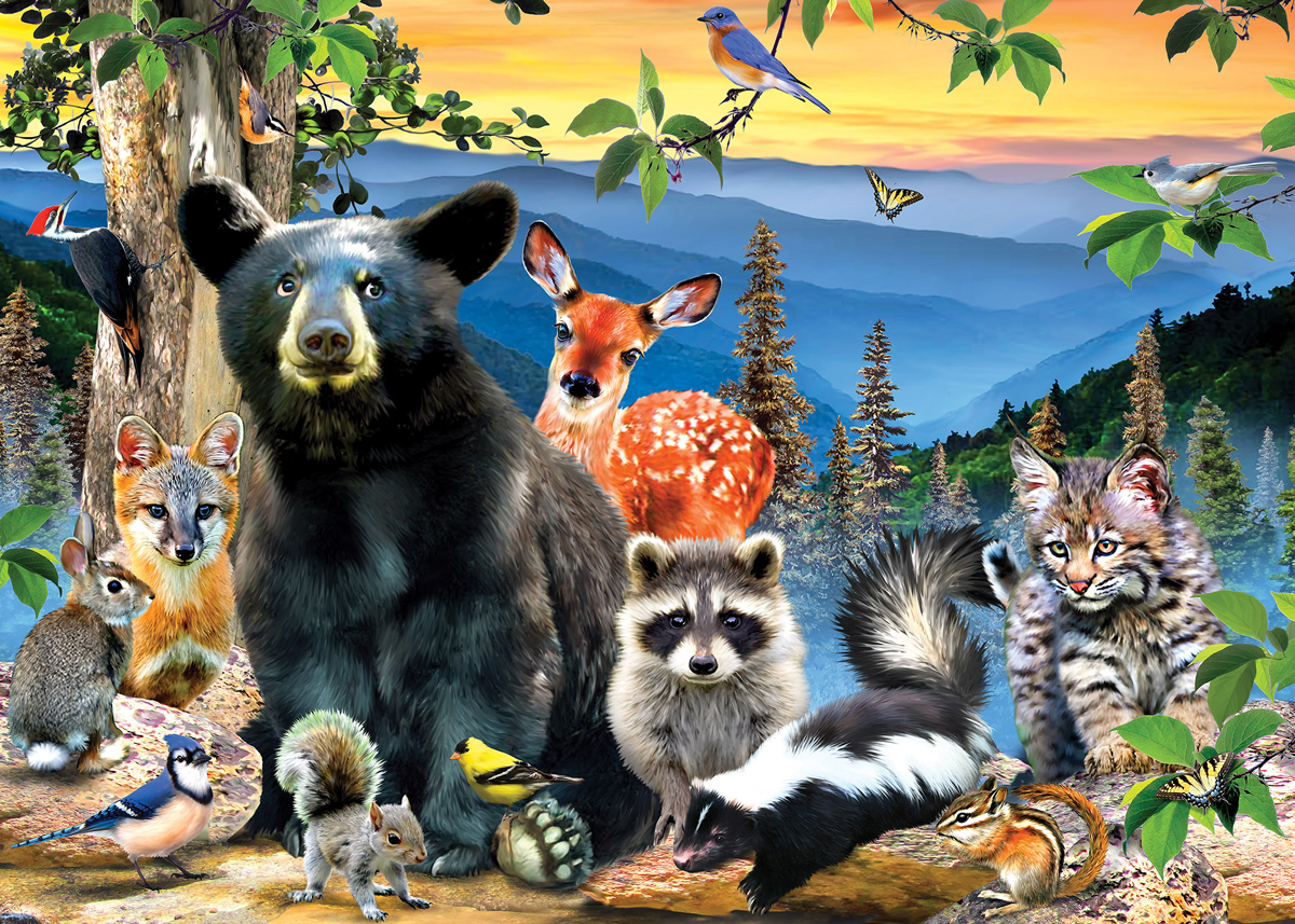 Great Smoky Mountains Forest Animal Jigsaw Puzzle