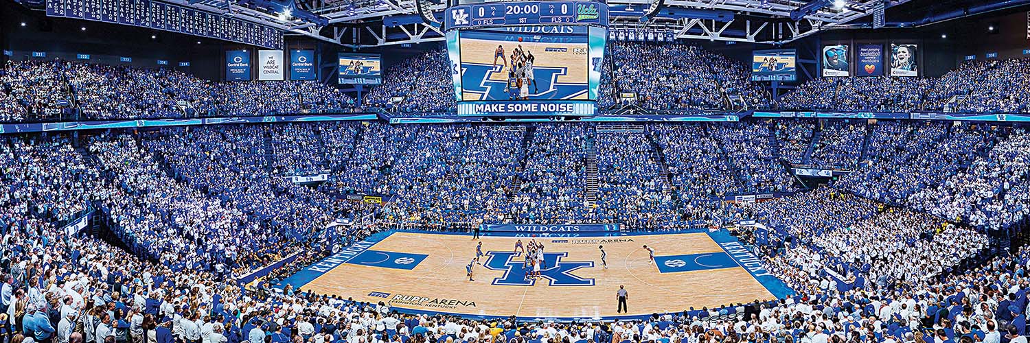 Kentucky Wildcats NCAA Stadium Panoramics Basketball Center View