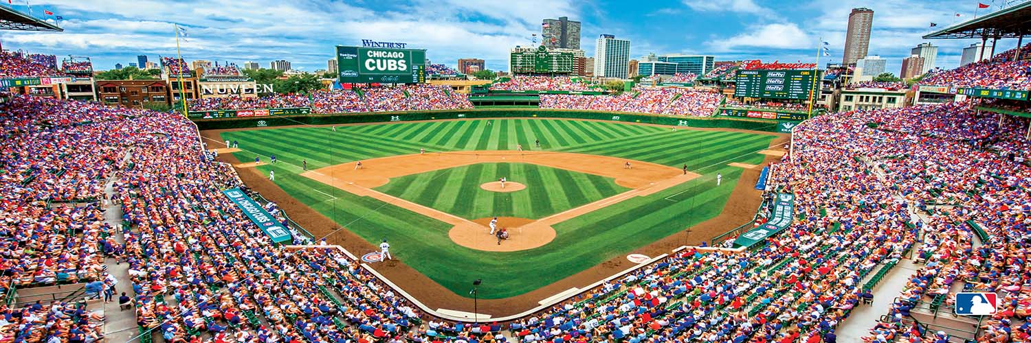 Chicago Cubs MLB Stadium Panoramics Center View Sports Jigsaw Puzzle