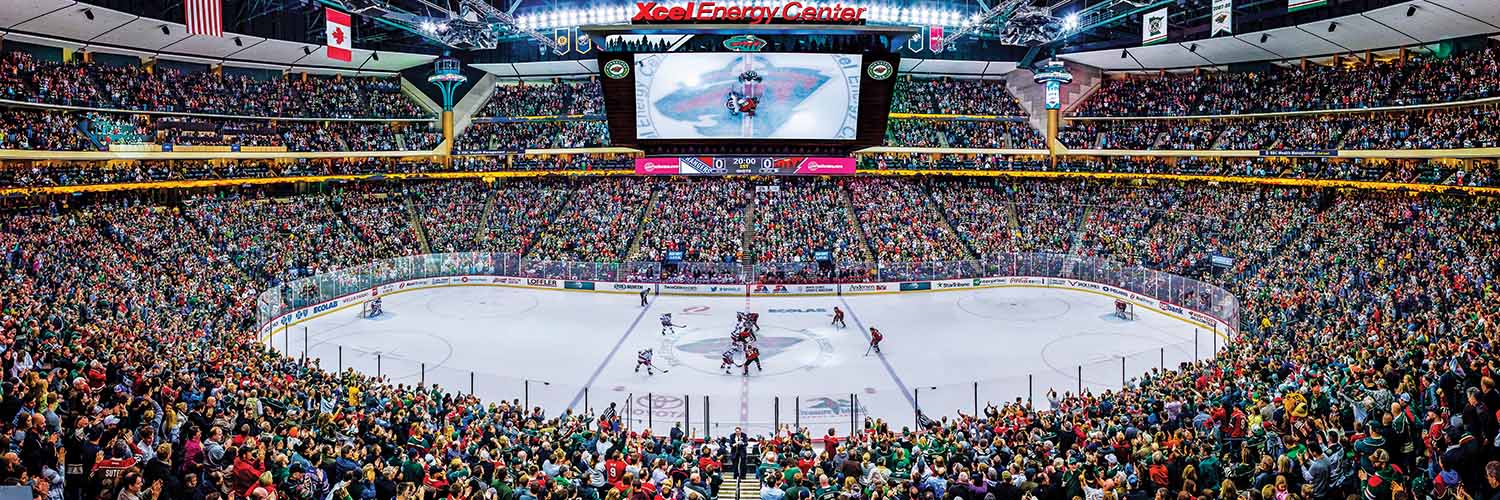 Minnesota Wild NHL Stadium Panoramics Center View Sports Jigsaw Puzzle