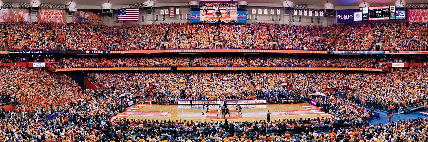 Syracuse Orange NCAA Stadium Panoramics Basketball Center View Sports Jigsaw Puzzle