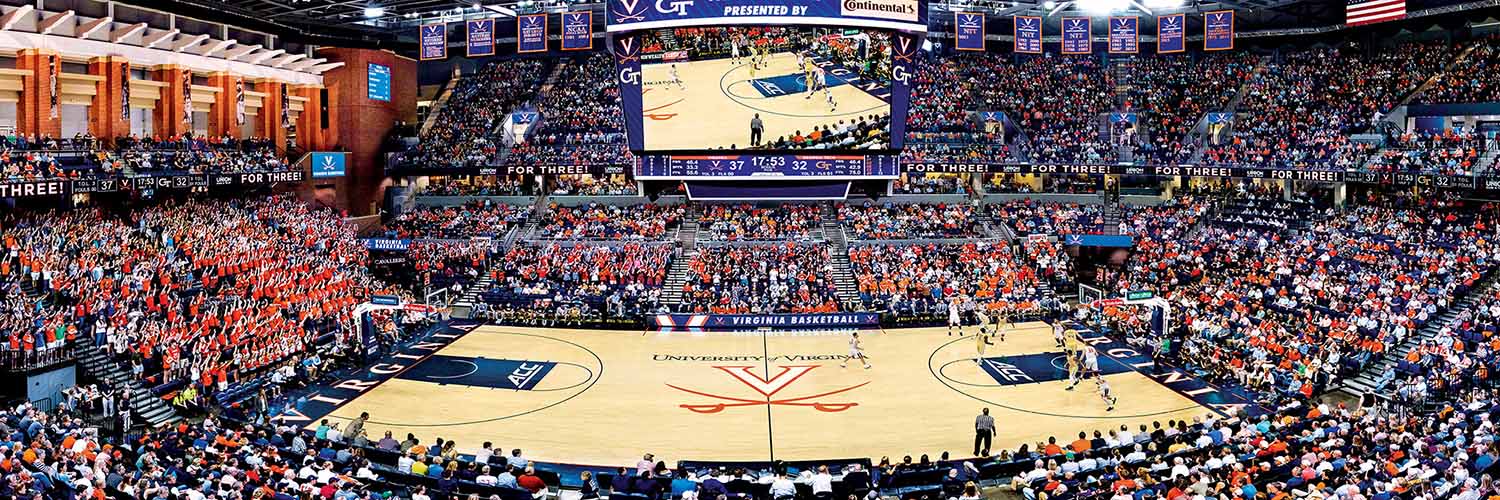 Virginia Cavaliers NCAA Stadium Panoramics Basketball Center View Sports Jigsaw Puzzle