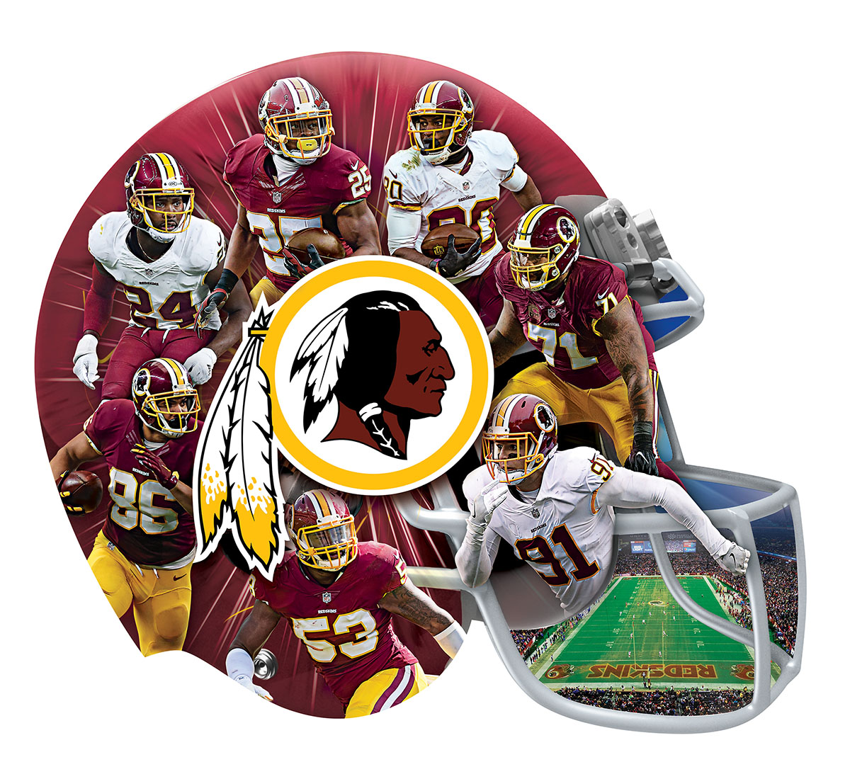 MasterPieces NFL Helmet Shaped 500 - NFL 500Piece Helmet Shaped