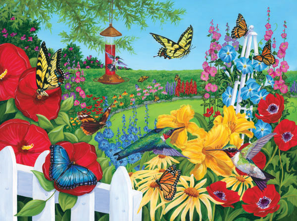 Birds 'n Blooms Jigsaw Puzzle | PuzzleWarehouse.com