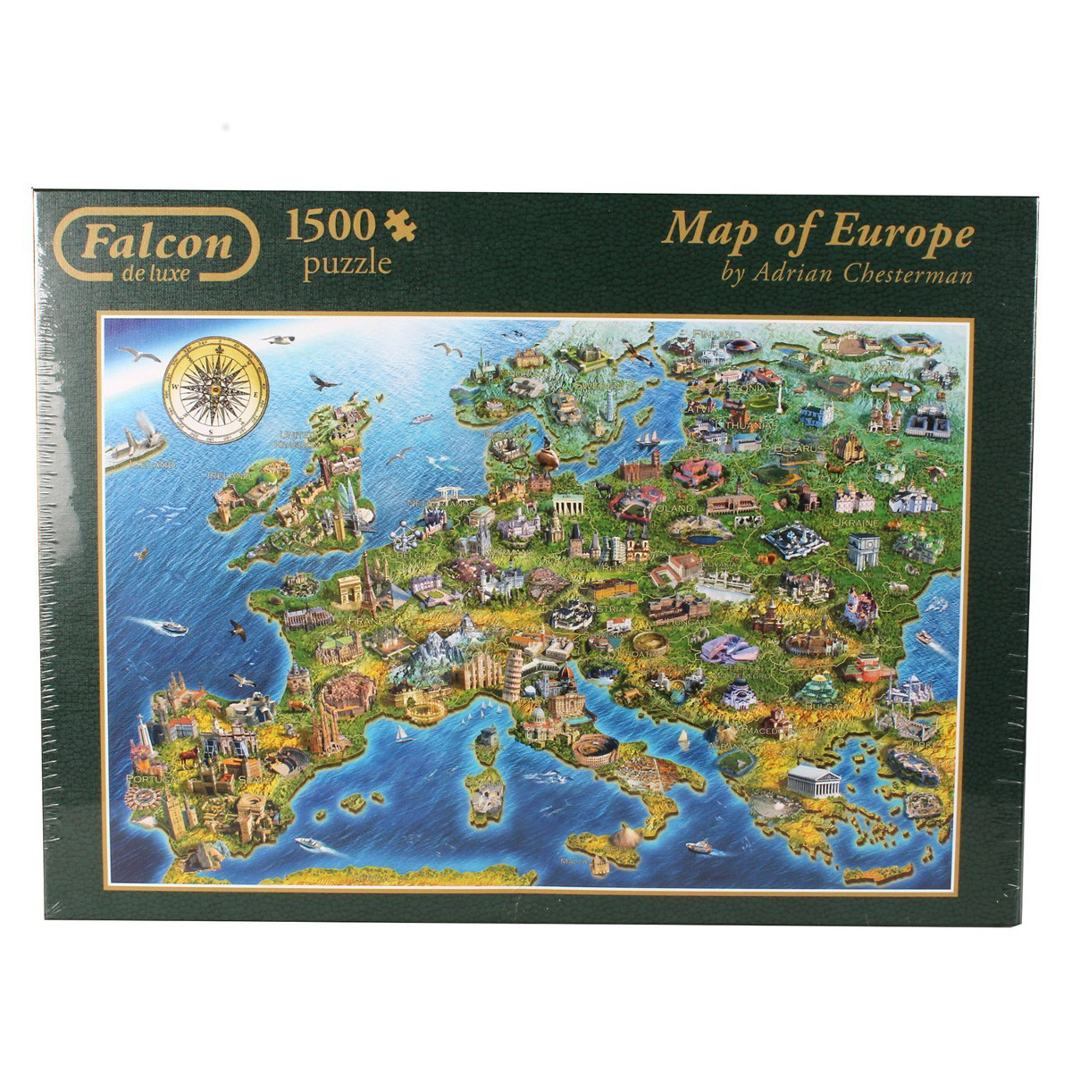 europe landmarks map