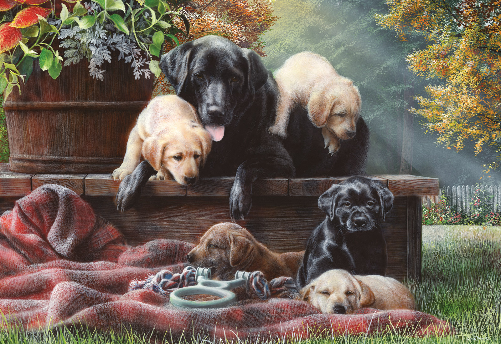 Cozy Moments Dogs Jigsaw Puzzle