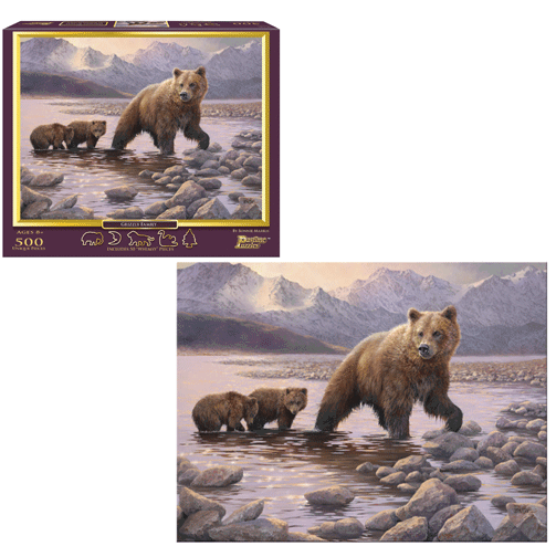 Grizzly Family, 500 Pieces, Winning Moves Games | Puzzle Warehouse