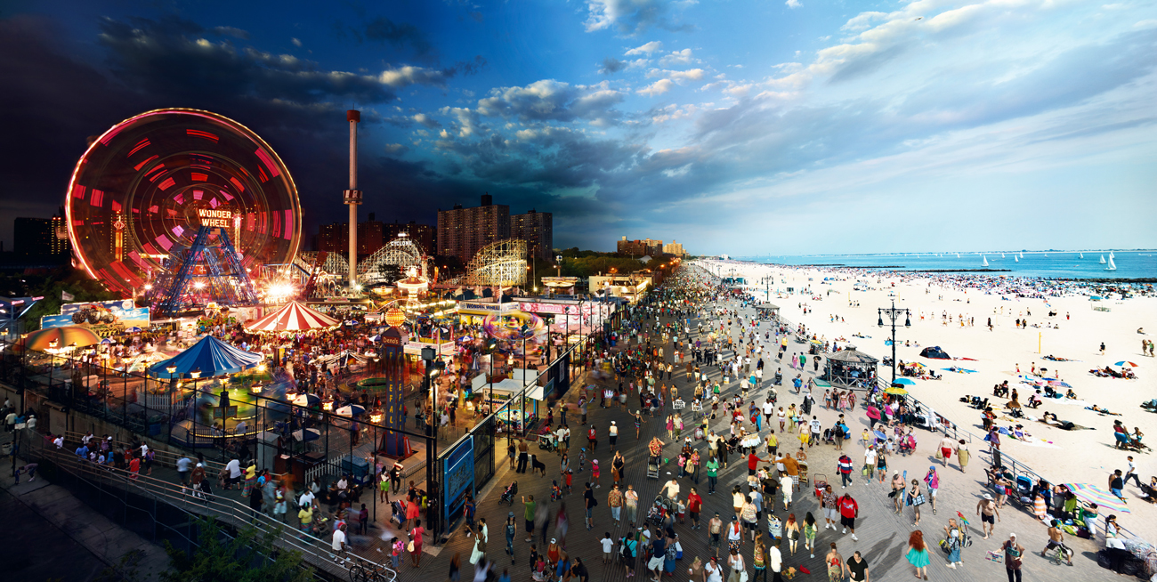 Coney Island, Day to Night™ Carnival & Circus Jigsaw Puzzle