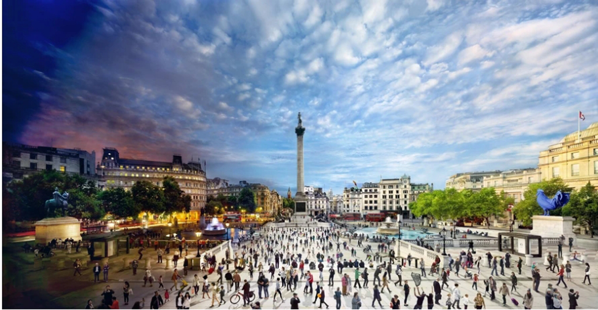 Trafalgar Square, London, Day to Night™ London & United Kingdom Jigsaw Puzzle