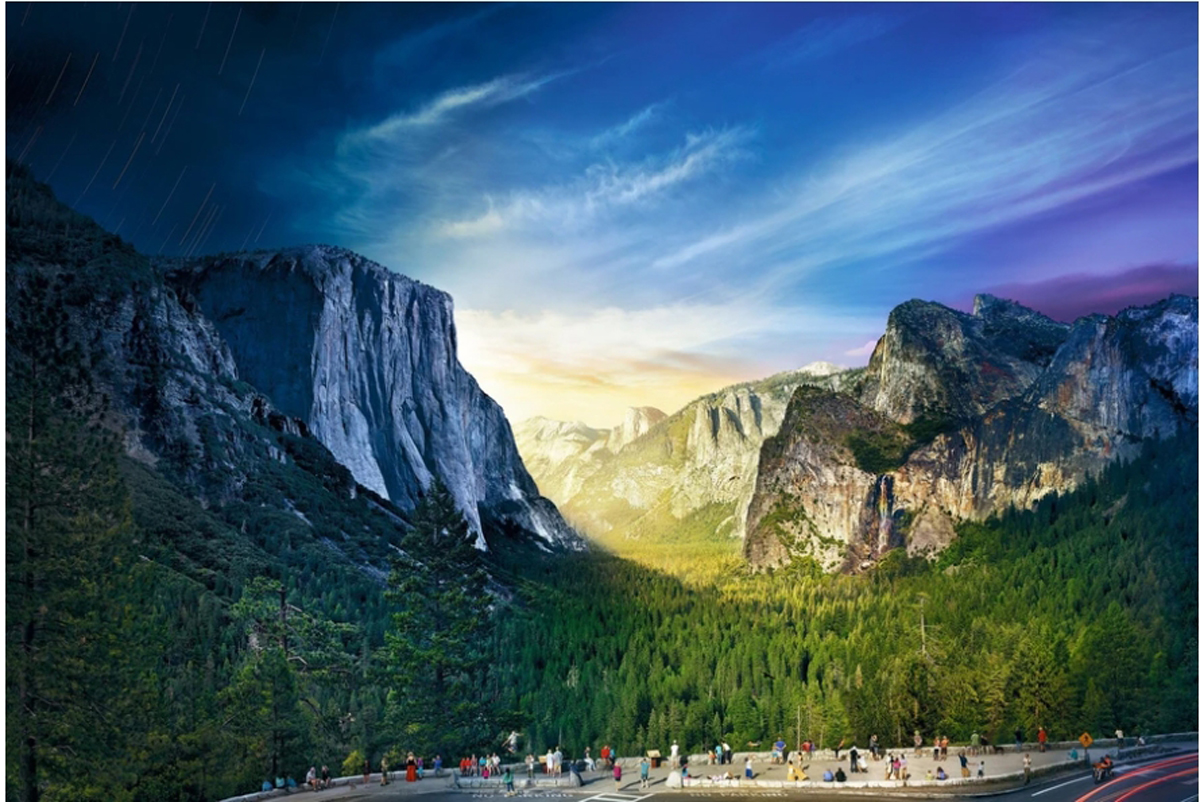 Tunnel View, Yosemite National Park, Day to Night™ Sunrise / Sunset Jigsaw Puzzle
