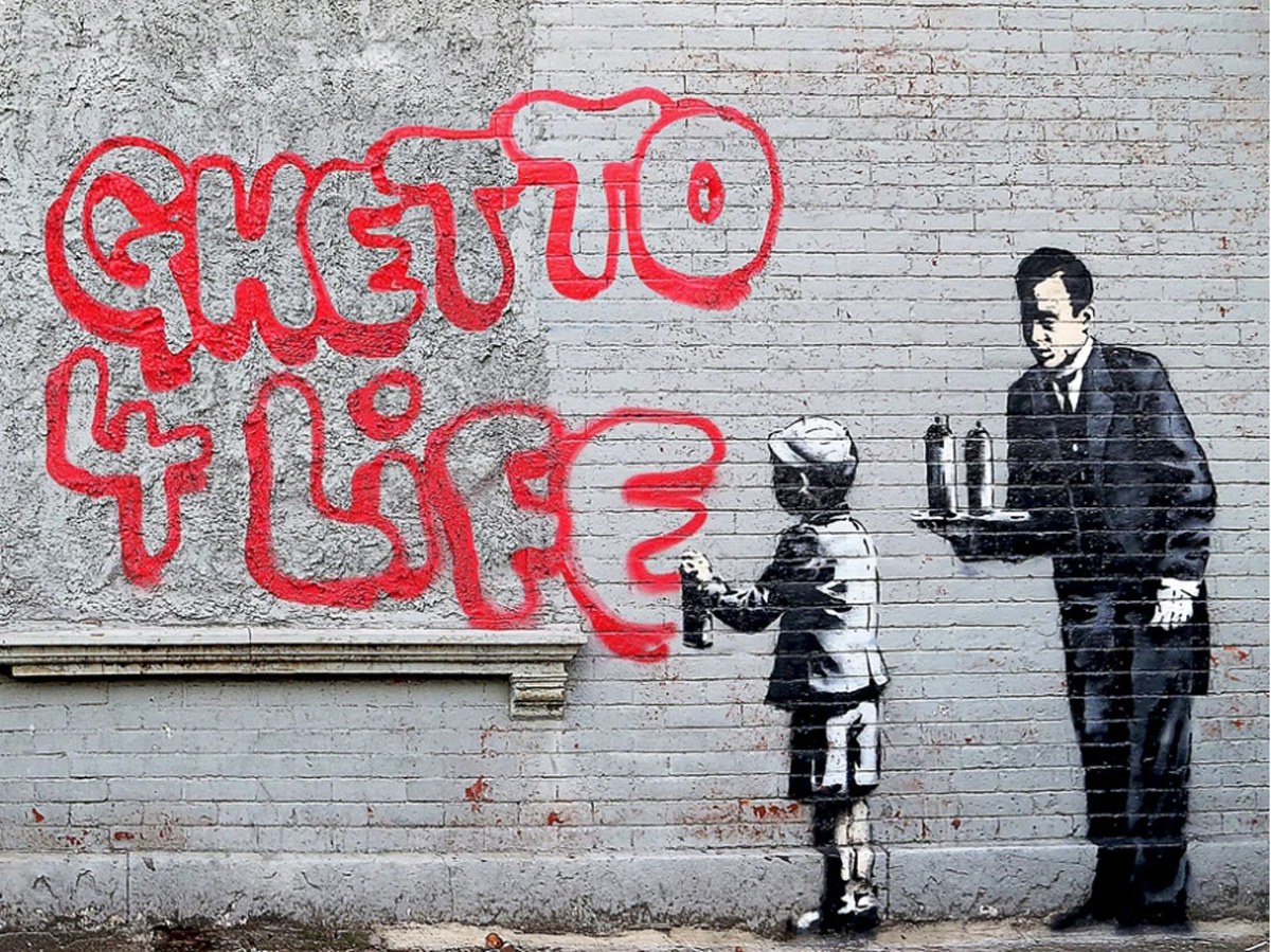 Urban Art Graffiti: Ghetto 4 Life Contemporary & Modern Art Jigsaw Puzzle
