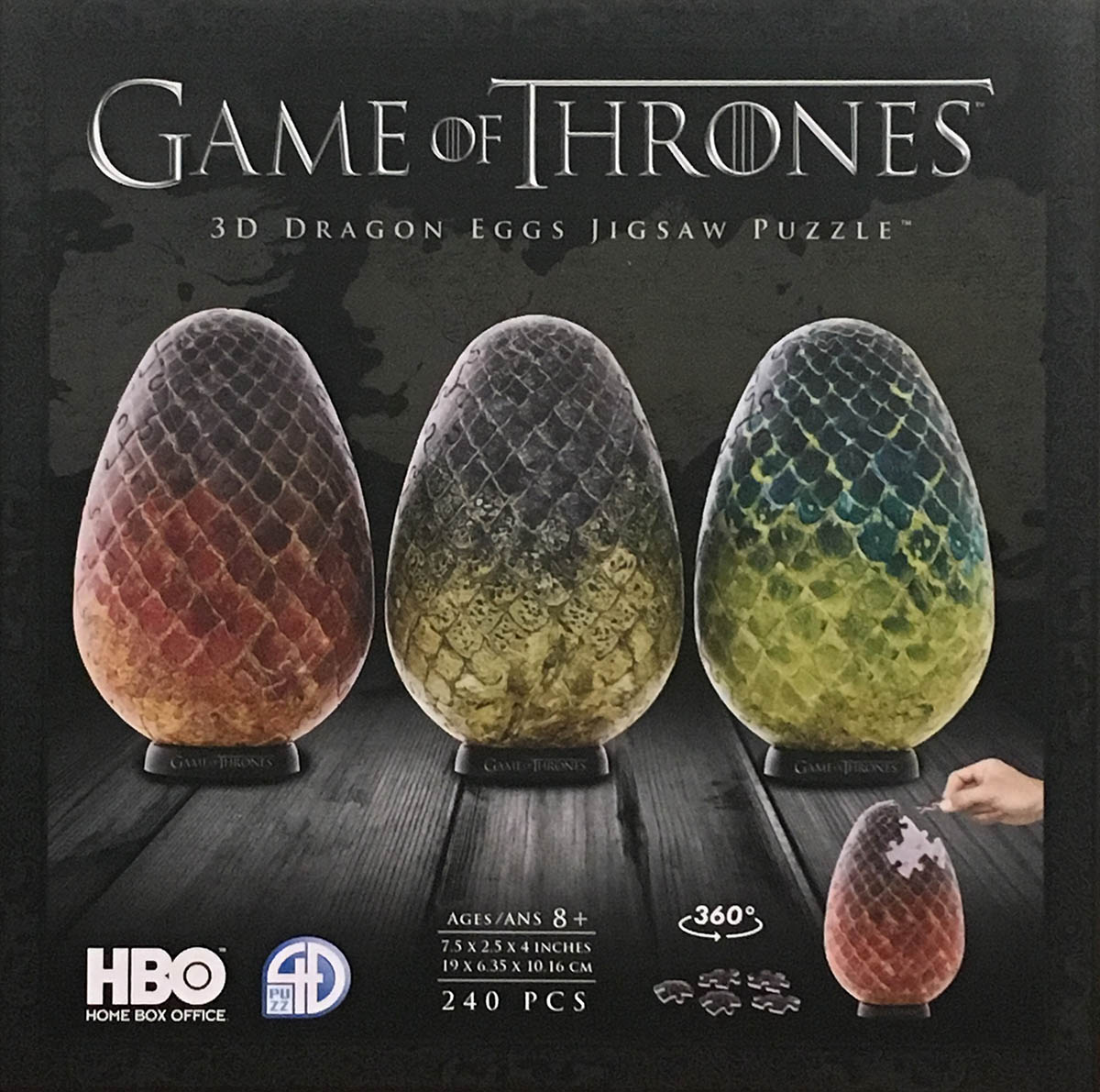 3D Game of Thrones Dragon Eggs Jigsaw Puzzle Game of Thrones 3D Puzzle