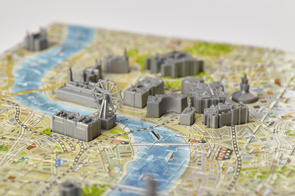 4D Mini London Mini Puzzle Maps & Geography Jigsaw Puzzle