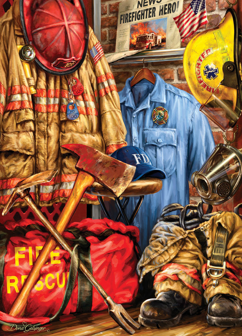 Fire and Rescue - Scratch and Dent Patriotic Jigsaw Puzzle