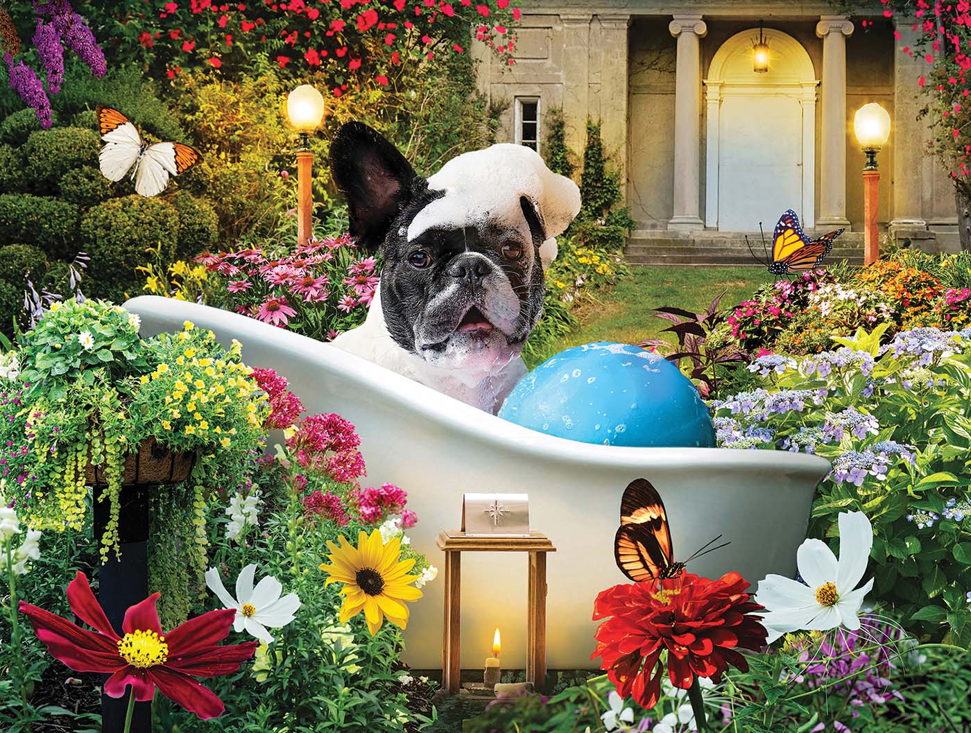 Bubble Bath in the Garden