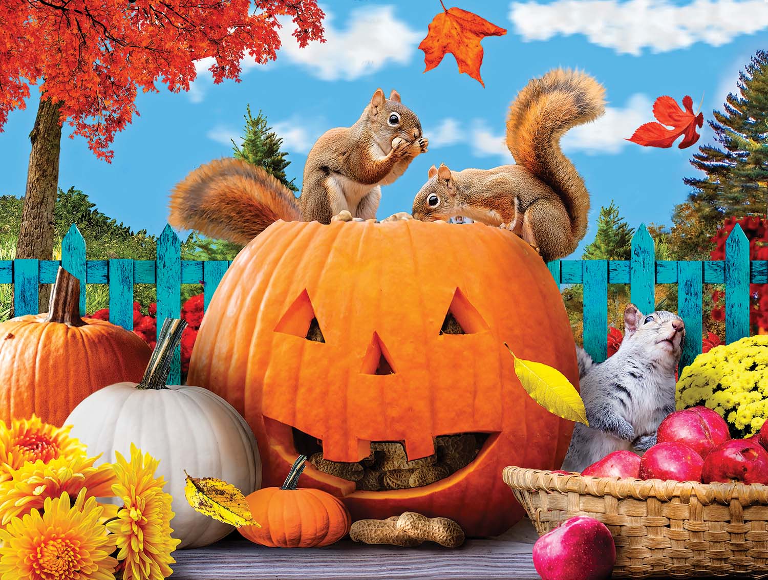 Fall Feast Forest Animal Jigsaw Puzzle