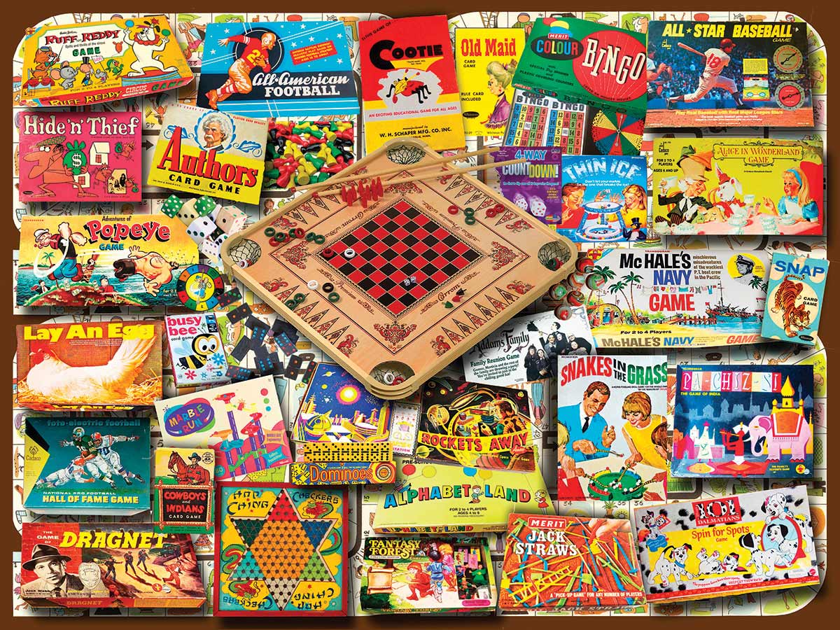Classic Games Nostalgic / Retro Jigsaw Puzzle