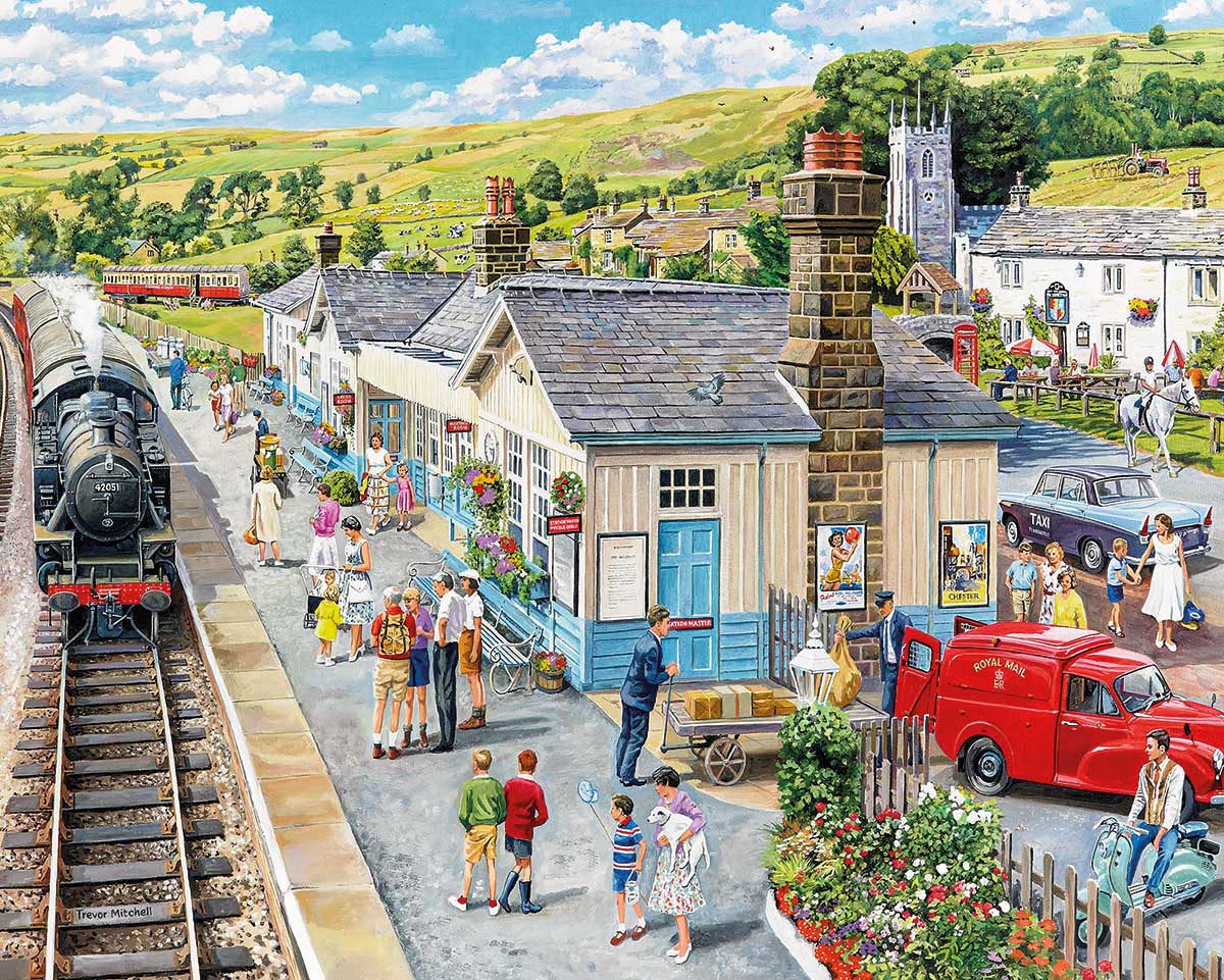 Village Station Travel Jigsaw Puzzle