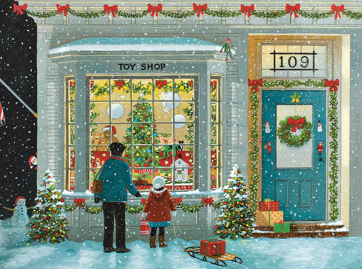 Northern Lights Christmas Jigsaw Puzzle By African American Expressions