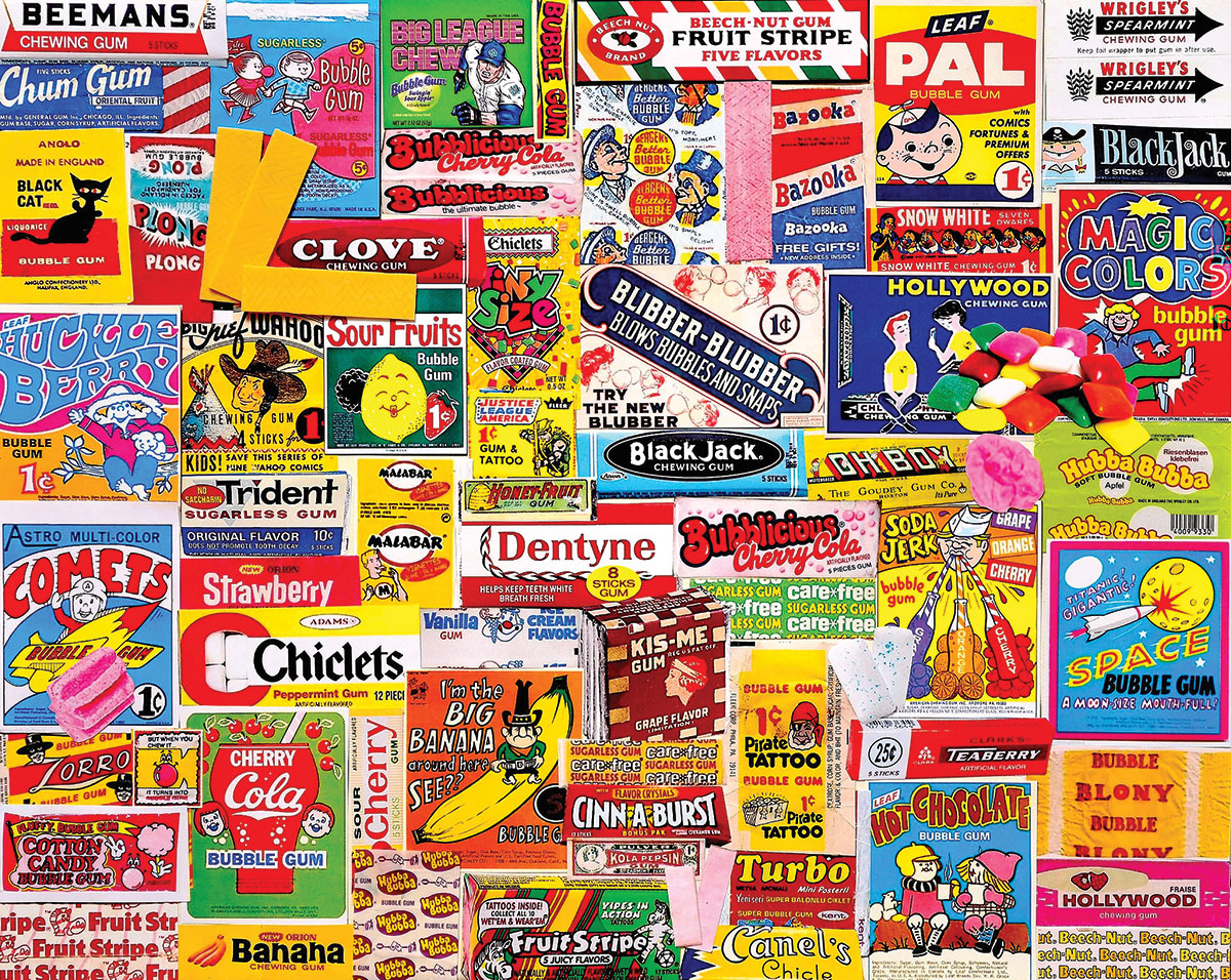 Gum, 1000 Pieces, White Mountain | Puzzle Warehouse