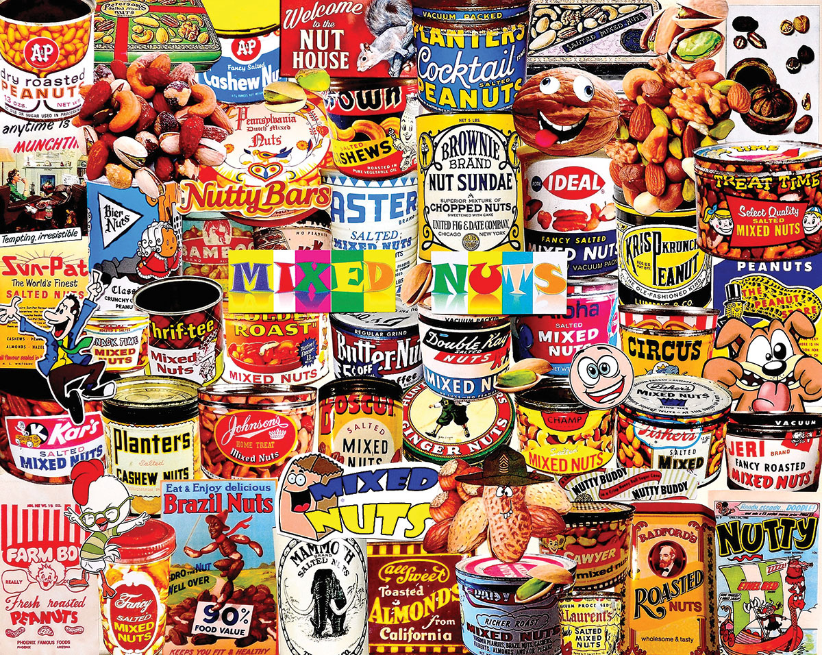 Street Food Lover's Collage Round Jigsaw Puzzle By Ridley's Games