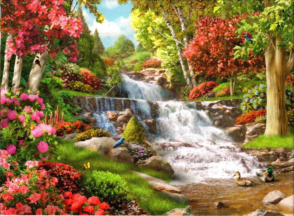 By The Falls Pieces Karmin International Puzzle Warehouse