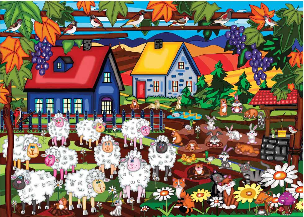 10 Sheep and More Farm Jigsaw Puzzle