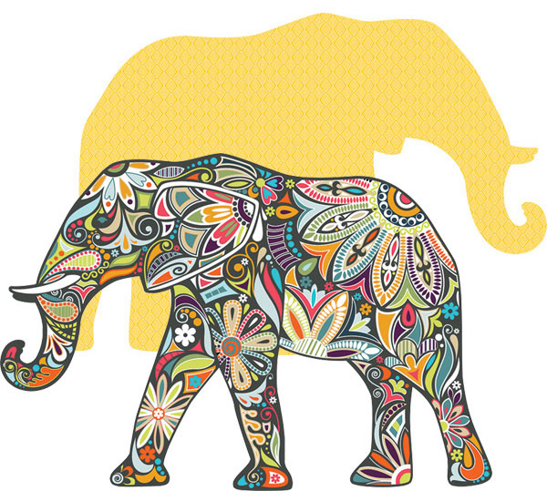 Elephant Jungle Animals Shaped Puzzle