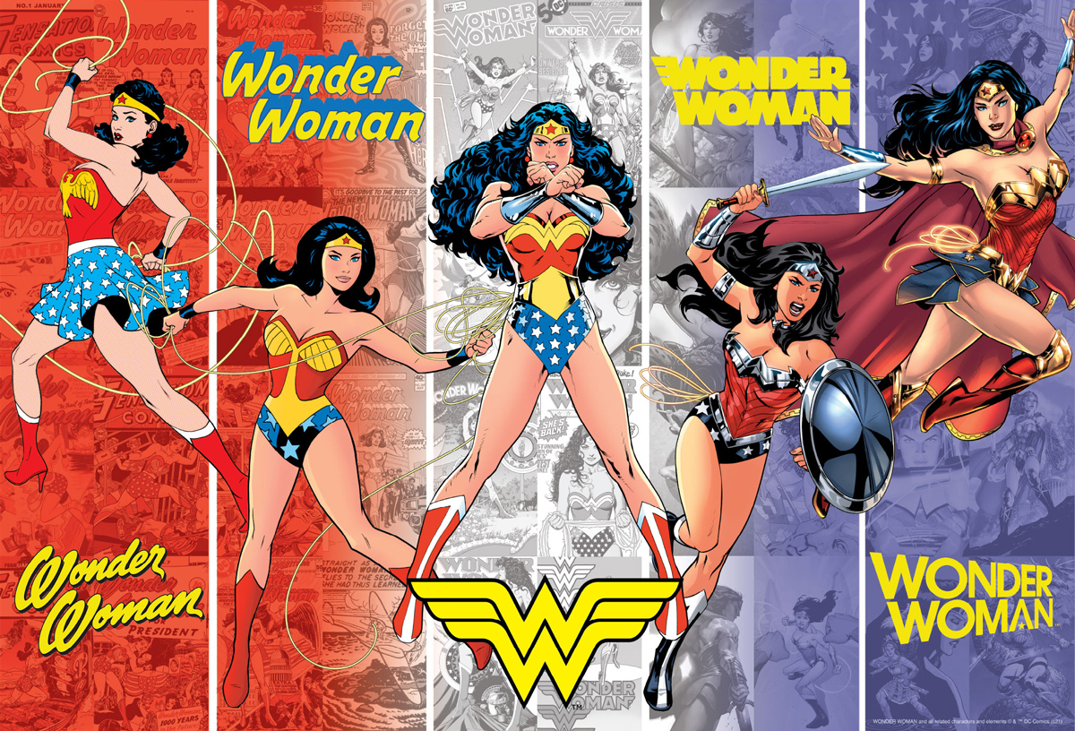 nm Wonder Woman Timeline 1000 piece jigsaw puzzle 690mm x 510mm