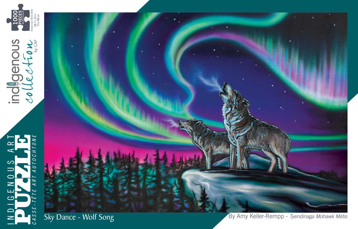 Sky Dance - Wolf Song Wolves Jigsaw Puzzle