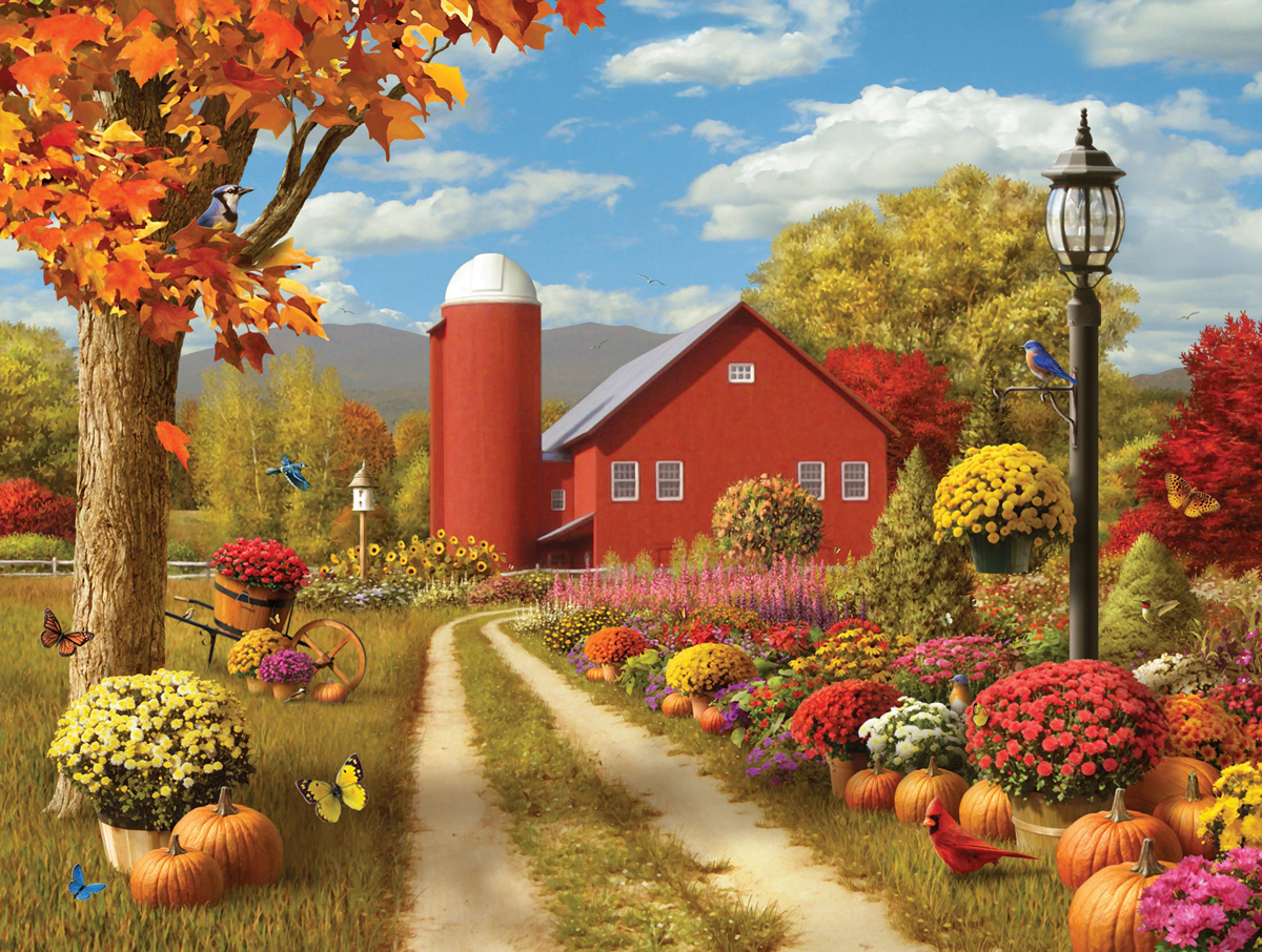 Countryside Afternoon Farm Jigsaw Puzzle