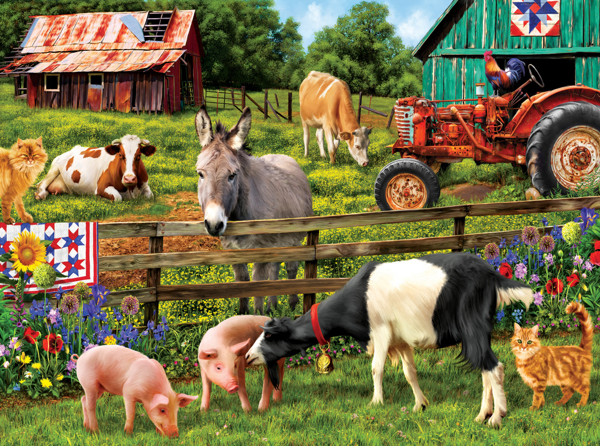 A Day On The Farm - Scratch and Dent Farm Jigsaw Puzzle