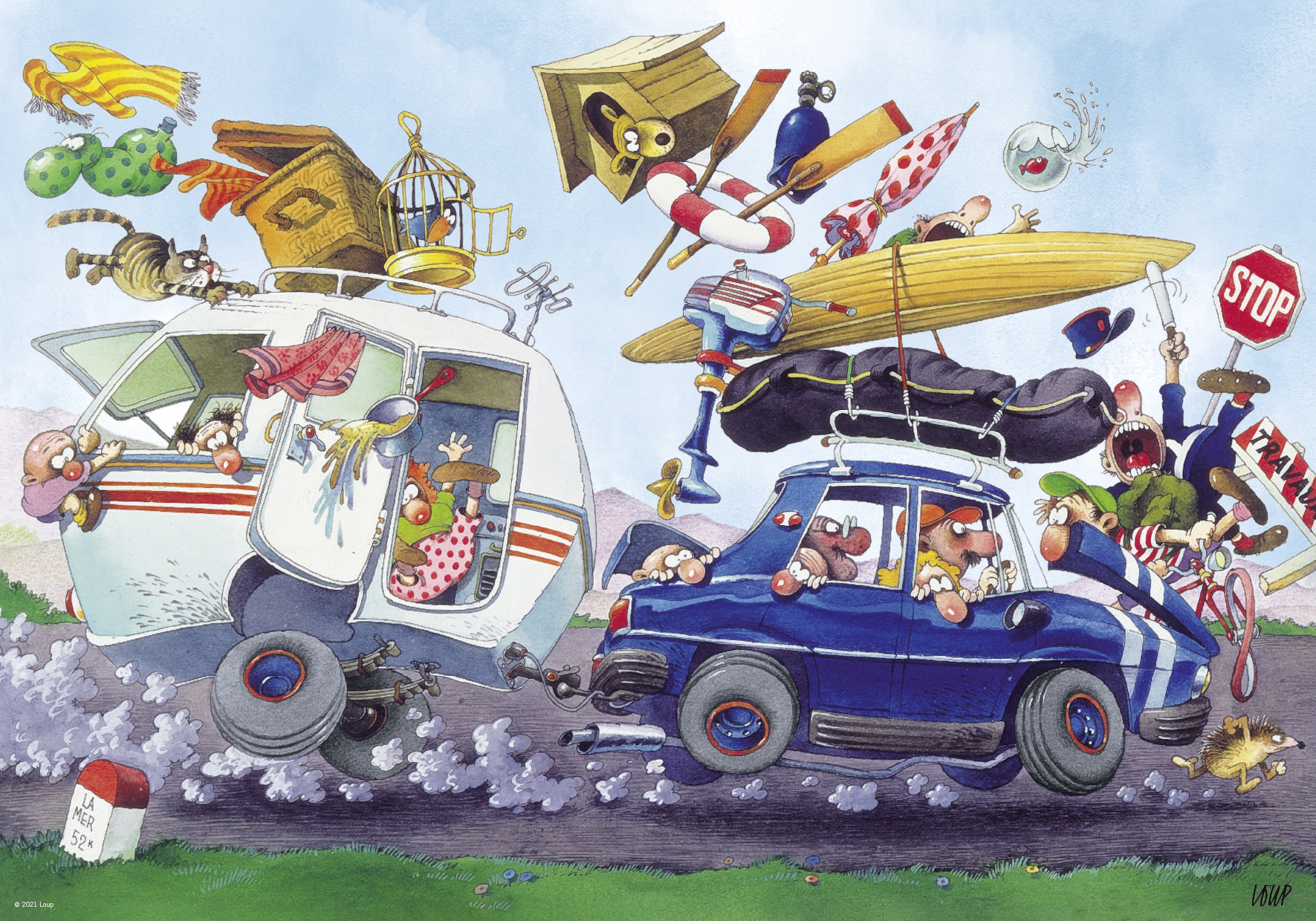 Off On Holiday! Car Jigsaw Puzzle