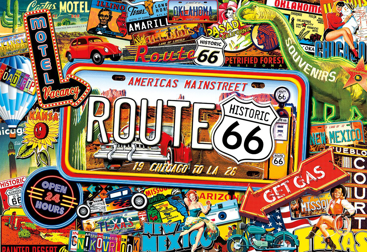 America's Main Street - Scratch and Dent Collage Jigsaw Puzzle