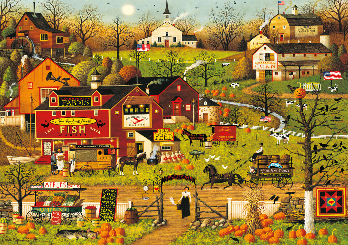 Blackbirds Roost at Mill Creek - Scratch and Dent Nostalgic & Retro Jigsaw Puzzle