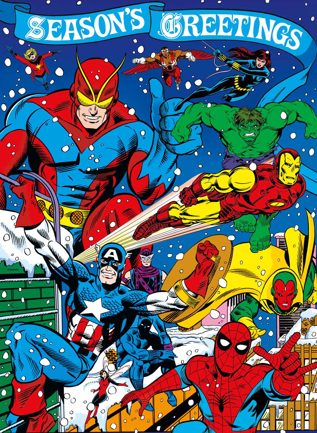 Season's Greetings From Marvel, 100 Pieces, Buffalo Games