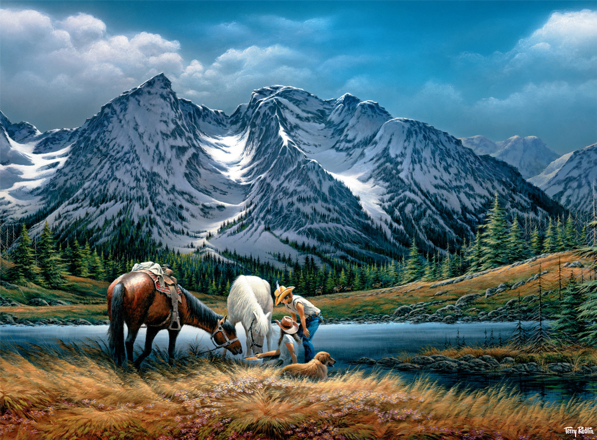 For Purple Mountain Majesties Mountains Jigsaw Puzzle