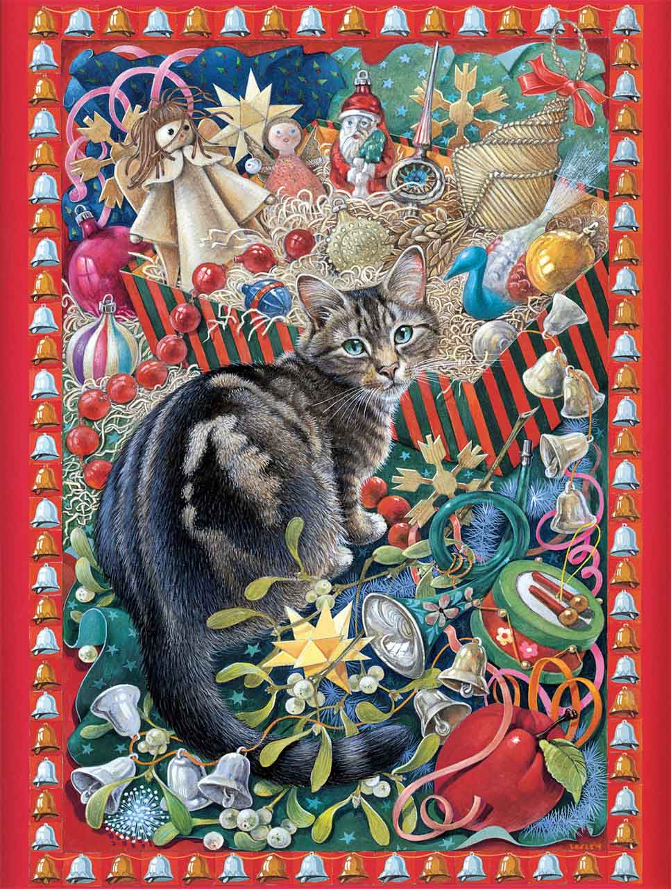 Christmas Cat-tastrophy Cats Jigsaw Puzzle