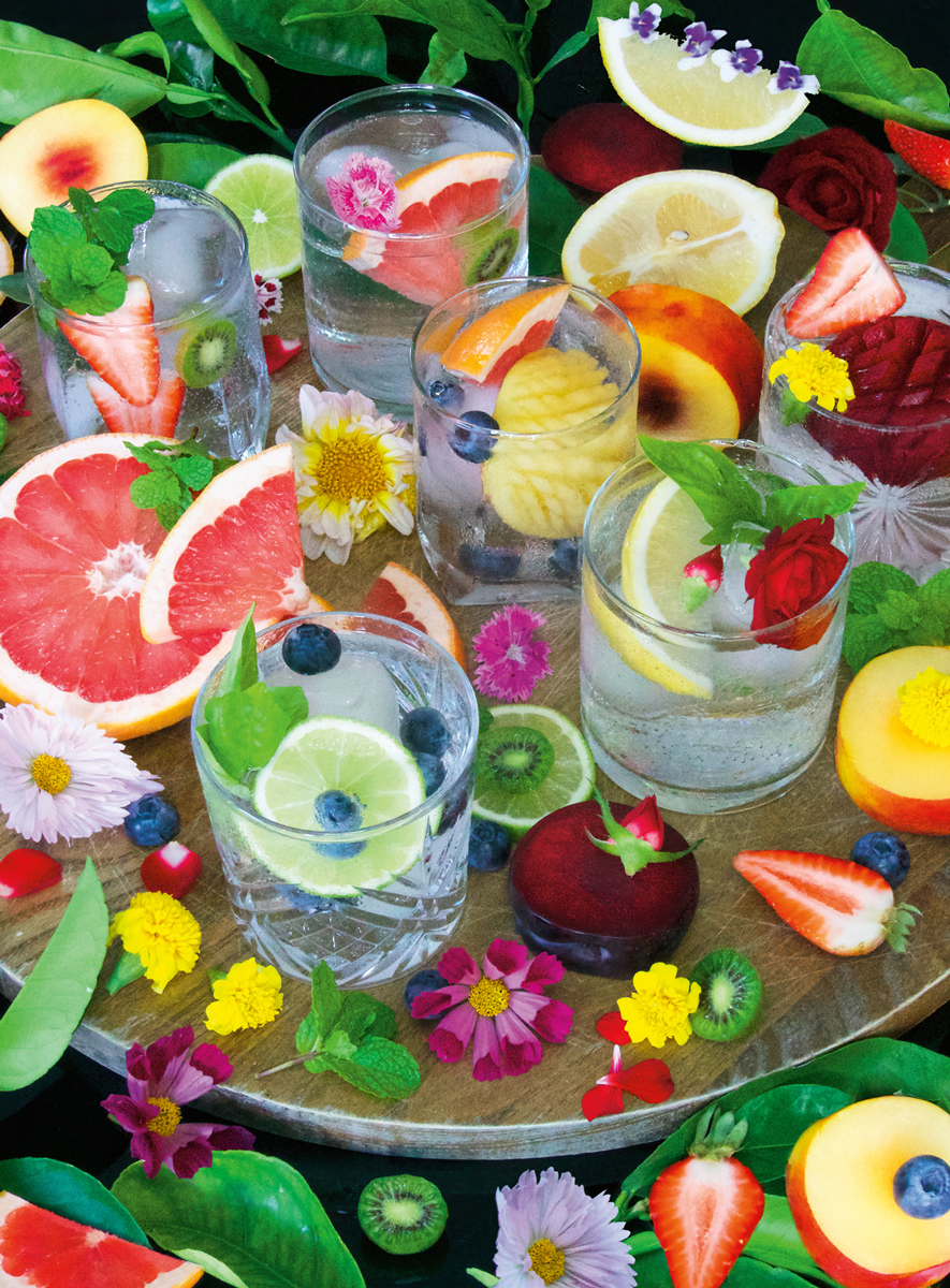 BLANC Series: Rainbow Cocktails Drinks & Adult Beverage Jigsaw Puzzle
