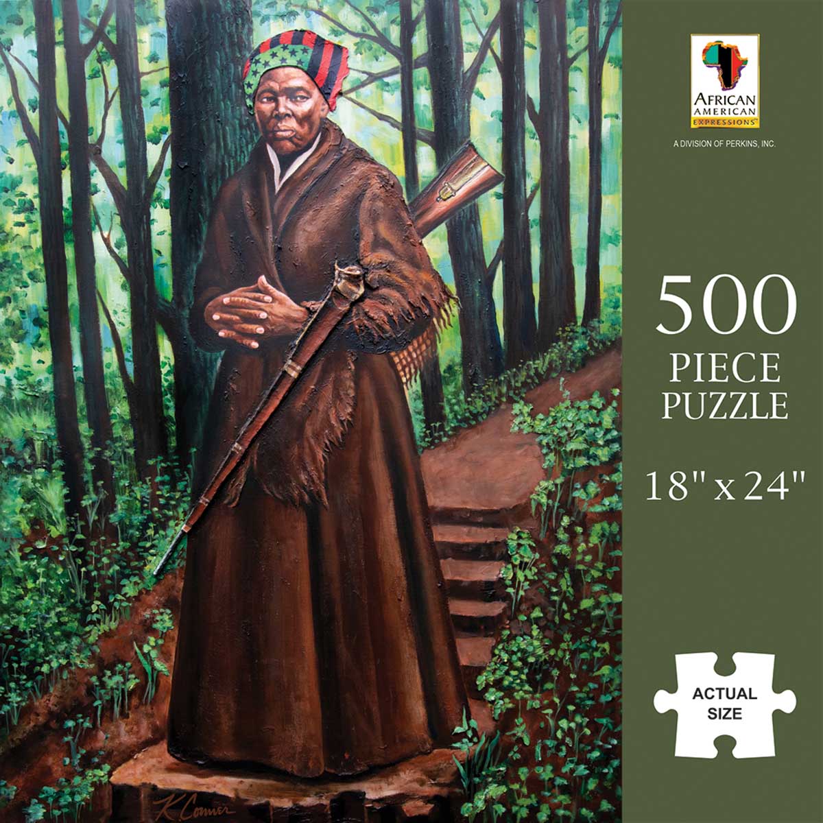 Harriet Tubman 500 Pieces African American Expressions Puzzle Warehouse