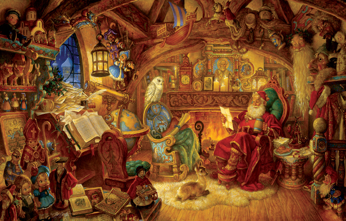 Nick in the Study Christmas Jigsaw Puzzle