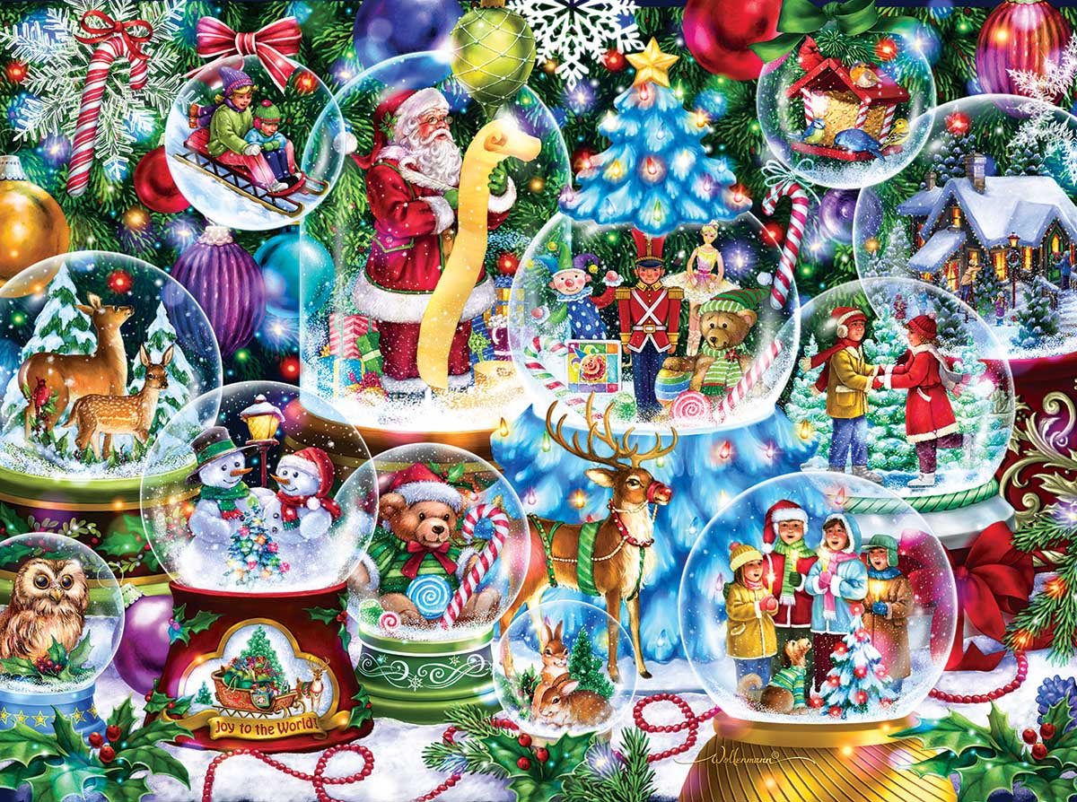 Snow Globe Collection, 1000 Pieces, SunsOut Puzzle Warehouse