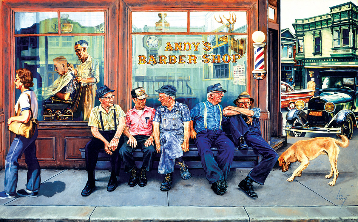 Andy's Barber Shop - Scratch and Dent People Jigsaw Puzzle