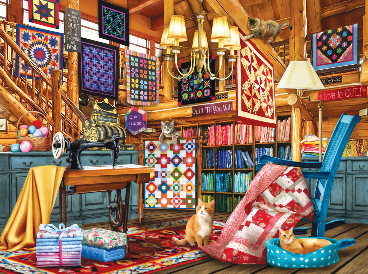 The Quilt Lodge Quilting & Crafts Jigsaw Puzzle